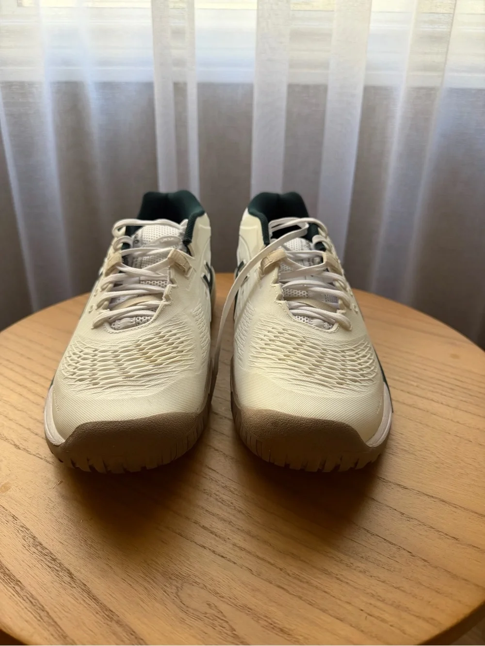ASICS GEL-Resolution X Tennis Shoes White Green Men’s Size 11 EU 45